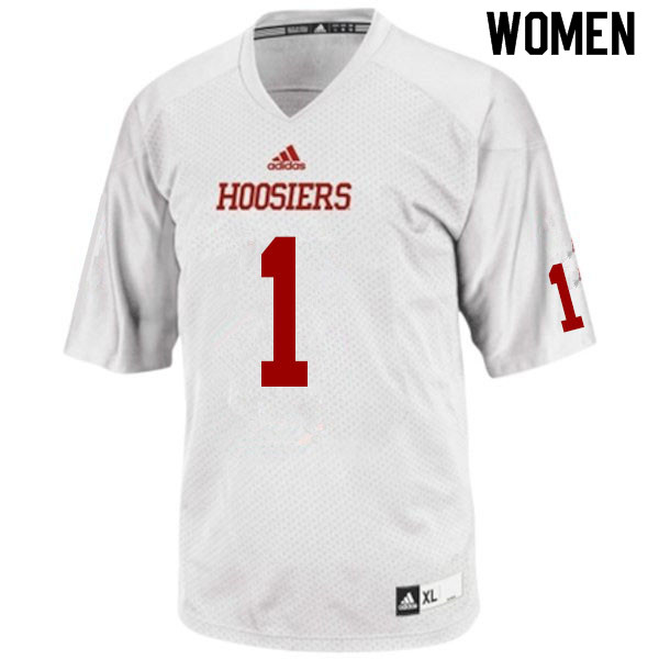 Women #1 Devon Matthews Indiana Hoosiers College Football Jerseys Sale-White